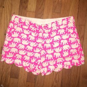 Scalloped Lilly Pulitzer shorts